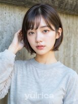 ユルリカ 新宿店(yulrica)&nbsp;ショートボブ×グレージュアッシュ_63616【新宿/美髪】