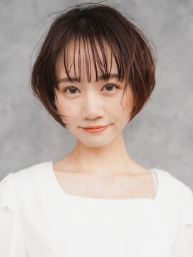 エルマノ 仙川(L mano) 大人ショートハイライト髪質改善キッズカット前髪30代40代