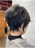 イメチェンニュアンスグレーカラーこなれショート