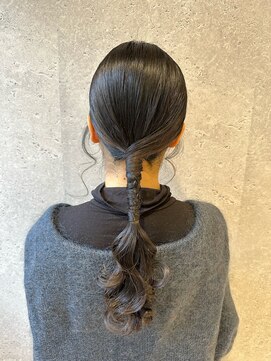 アース 三軒茶屋店(HAIR&MAKE EARTH) 三軒茶屋_レディース_ロング_ヘアアレンジ_タイト_ヘアセット