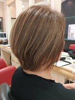 ヘアークリアー 春日部&nbsp;ミセス おしゃれな大人のデザインカラー 白髪ぼかし ボブ