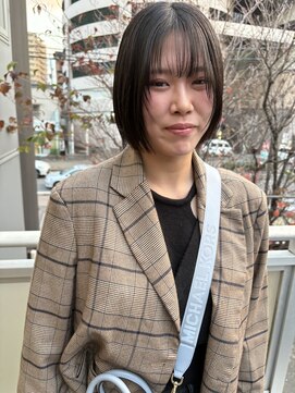 ツイギー 宮西店(TWiGGY) ぱつっとボブ×顔まわりレイヤー
