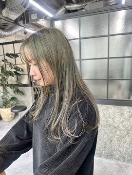 レーベン(LEBEN) 【ブリーチなしダブルカラー】オリーブグレージュ★