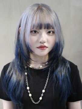 アマトウキョウ アユンチェ(AMA TOKYO×AYUNCHE) エンドデザインカラーロングウルフ