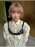 【Tsuki】beige/curly bob