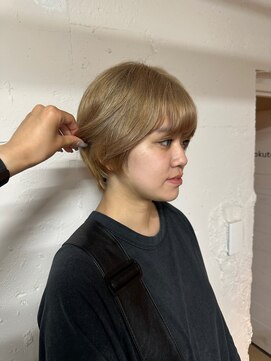 トクテ 吉祥寺(tokute) グレージュカラー/ボブウルフ/黒髪/ココアベージュ