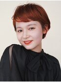 〈○25〉ショート韓国ボブハイライト髪質改善ブリーチ前髪20代30