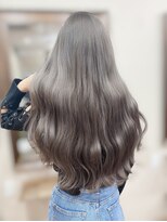 サロウィン 静岡 呉服町通り店(SALOWIN)&nbsp;グレージュカラー～おへその長さ～#静岡エクステ