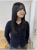 レイヤーカット×透明感カラー