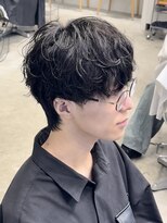 レタッチ バイ フィフス 天神大名(RETOUCH by fifth)&nbsp;天神大名メンズパーマシャドウパーマシースルーマッシュウルフ