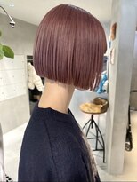 ハウ 心斎橋(how)&nbsp;◎ 冬カラー韓国風タッセルボブ×暖色カラー20代30代