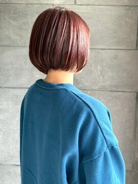 カミソメヤイロドリ(髪染やIRO-D-ORI) レッドカラー 暖色カラー 艶髪 髪質改善トリートメント 30代