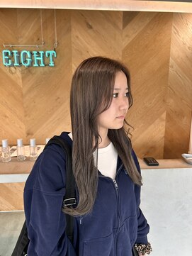 エイト 沖縄豊崎店(EIGHT toyosaki) 【EIGHT豊崎】お客様スタイル_透明感ブラウンロング