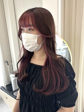 ローウェ 渋谷(Louwe) フェイスフレーミングピンク　【ayami】