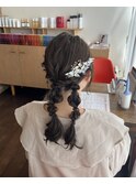 ゆるふわツイン編みおろし