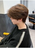 韓国マッシュ　センターパートフェザーパーマ　MEN’S HAIR