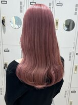 ユニークバイケンジ 町田(unique KENJE) 地毛からブリーチ2回でつくる、ペールピンクカラー
