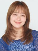 小顔くびれ韓国大人ハッシュカットレイヤー似合わせミディアム