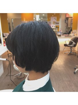 ヘアデザイン ラポール 茨木店(hair design Rapport) 黒髪リラックスカジュアル&ガーリーリラックスボブ