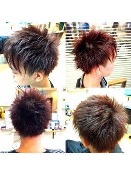 ヘアーアンドネイルサロンブルー(hair & nail salon BLUE) レッド系カラースタイル