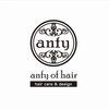 アンフィーオブヘア(anfy of hair)のお店ロゴ