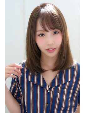 ヘアリゾート粋 ティガ 池袋店(tiga) ワンレンベースの綺麗にまとまるミディスタイル【tiga池袋店】