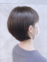 ドゥマン(Demain) ボブ大人かわいいフェザーバングイメチェンカーキグレージュ小顔