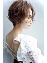 アール 北千住店(ar) 大人可愛い 前髪なしショート ショコラベージュ 20代30代40代22