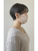 ハンサムショート /髪質改善縮毛矯正/髪質改善/韓国風/韓国ヘア