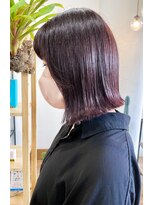 デコル(DecoL.)&nbsp;カシスピンク×切りっぱなしボブ［DecoL.伊東］