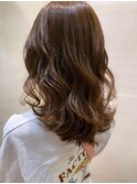 艶髪レイヤーミディアム/ライトブラウン