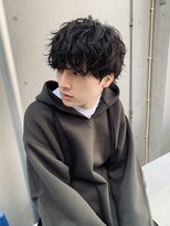 無造作パーマ波巻きパーマ波巻きスパイラルパーマツーブロック