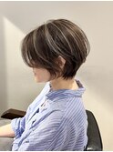 レイヤー長め前髪クール20代30代40代くびれショート【茅ヶ崎】