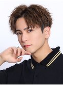 ツイストパーマショートレイヤーソフトツーブロックかき上げゲツ