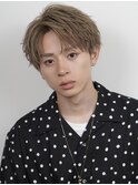 韓国ヘアカルマパーマコンマバングセンターパート黒髪ウルフ