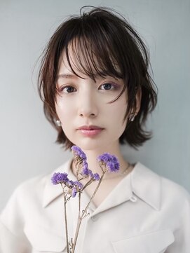 ギークス(GEEKS) 【GEEKS渋谷】シースルーバング/ピンクベージュ/小顔/ボブウルフ