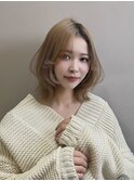 20代30代オリーブグレージュくびれヘア韓国レイヤーロング
