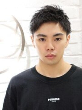 ヨシザワインク プレミアム 築地店(YOSHIZAWA Inc. PREMIUM) 黒髪ツーブロック爽やかショートアップバング