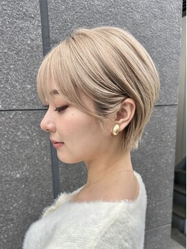 メモリーズ 表参道(Memories) 大人かわいい小顔ショートショートヘア30代40代50代白髪ぼかし