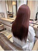 ブリーチなしブラウピンク