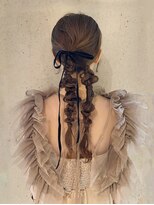 大人ガーリー編み下ろしヘアセット