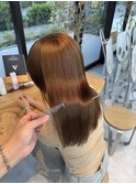 美髪シアーカラー髪質改善レイヤーカット切りっぱなしボブ