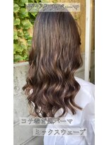 チョビー(Chobii) 表参道/栗原/コテ巻き風デジタルパーマロングヘアカタログ/13