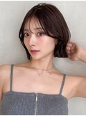 暗めカラーモテ髪こなれヘアグランマッシュエアリーカール