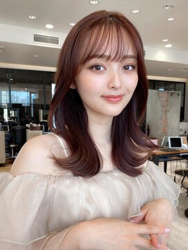 ラルユー 金山(LallYou) 30代小顔に見える！くびれヘアレイヤー × オリーブグレージュ