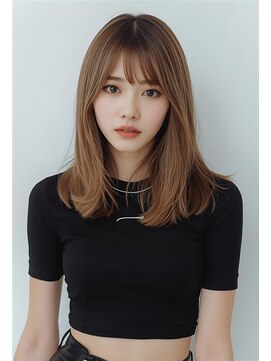 アジールヘア 池袋東口店(agir hair) 前髪　顔周り　ダメージレス　ベージュカラー　透明感　池袋