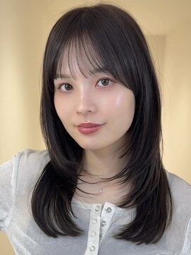 アイトーキョーエス 渋谷(AI TOKYO S) フェイスレイヤー×ブラウンで抜け感ヘア