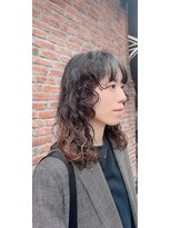 オーガニック アトリエ 大宮(organic+atelier)&nbsp;ミディアムパーマくせ毛風パーマボブパーママッシュボブパーマ