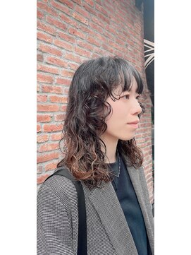 オーガニック アトリエ 大宮(organic+atelier) ミディアムパーマくせ毛風パーマボブパーママッシュボブパーマ