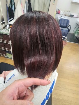 シャルシェ(Chercher) ワンブリーチ★髪質改善ワインレッド